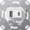 Gira 234900 USB voedingseenheid tweevoudig Type A / type C Wit