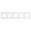 Niko 241-76005 Vijfvoudige afdekraam Pure Liquid snow white
