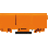 Wago 2273-500 Bevestigingsadapter voor klemmen met één en twee rijen Voor montage op TS 35/schroefmontage Oranje