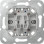Gira 315200 Basiselement wipdrukcontact 10 A 250 V~ Maakcontact 1-polig met apart meldcontact (met bevestigingsklauwen)
