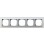 Gira 021550 Event Opaque Afdekraam 5-voudig Wit met overgangsafdekraam Aluminium