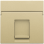 Niko 221-65100 Centraalplaat data 1x RJ, Alu gold coated