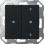 Gira 5175005 KNX drukcontact Wip 2-voudig onbedrukt / pijlsymbolen Zwart mat
