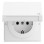 Gira 445470 F100 Wandcontactdoos met randaarde 16A 250V met klapdeksel Zuiver wit glanzend