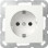 Gira 446603 Systeem 55 Wandcontactdoos met randaarde 16A 250V Zuiver wit glanzend (AKTIEPRIJS