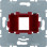 Berker 454001 Draagplaat modulaire jacks, 1-voudig, rode houder (15,5 x 19,5 mm)