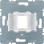 Berker 454002 Draagplaat modulaire jacks, 1-voudig, witte houder (14,9 x 20,7 mm)