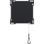 Niko 161-63606 afwerkingsset voor trekschakelaar, Black coated