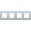 Niko 132-76400 Viervoudige afdekplaat met 71 mm centerafstand Intense sterling