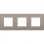 Niko 134-76700 Drievoudige afdekplaat met 71 mm centerafstand Intense bronze