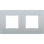 Niko 132-76800 Tweevoudige afdekplaat met 71 mm centerafstand Intense sterling