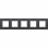 Niko 133-76005 Vijfvoudige afdekplaat met 71 mm centerafstand Intense anthracite