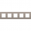 Niko 134-76005 Vijfvoudige afdekplaat met 71 mm centerafstand Intense bronze