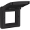 Niko 761-85000 Aanpaskader met klapdeksel voor 45x45mm-functies in in spuitwaterdichte montagedozen Zwart