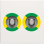 Niko 101-69512 Afwerkingsset voor stopcontact met dubbel potentiaal vereffeningscontact White