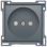 Niko 220-66501 Afwerkingsset voor stopcontact zonder aarding met beschermingsafsluiters Blue grey coated