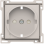 Niko 102-66908 Afwerkingsset voor stopcontact met randaarde, beschermings afsluiters en spannings aanduiding Light grey