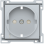 Niko 121-66908 Afwerkingsset voor stopcontact met randaarde, beschermings afsluiters en spannings aanduiding Sterling