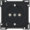 Niko 161-66908 Afwerkingsset voor stopcontact met randaarde, beschermings afsluiters en spannings aanduiding Black coated