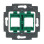 Busch-Jaeger 1810 Draagring met groene inzet (voor o.a. GigaSpeed, AT&T, Lucent en CommScope)