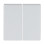 Busch Jaeger 6736 FoH-83 Bedieningswip 2-voudig voor serie Platform 63 Aluzilver