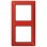 Jung AS 582 BF RT Afdekraam 2-voudig Rood (slagvast)