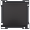 Niko 200-61105 Afwerkingsset voor enkelvoudige schakelaar of drukknop, Bakelite piano black coated