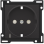 Niko 200-66908 Afwerkingsset voor stopcontact met randaarde, beschermings afsluiters en spannings aanduiding Piano black coated