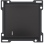 Niko 200-60005 Afwerkingsset met lens voor enkelvoudige schakelaar of drukknop, Bakelite piano black coated