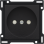 Niko 200-66501 Afwerkingsset voor stopcontact zonder aarding met beschermingsafsluiters Piano black coated