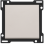 Niko 102-61105 Afwerkingsset voor enkelvoudige schakelaar of drukknop, Light grey