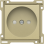 Niko  221-66501 Afwerkingsset voor stopcontact zonder aarding met beschermingsafsluiters Alu gold coated