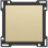 Niko 221-61105 Afwerkingsset voor enkelvoudige schakelaar of drukknop, Alu gold coated