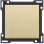 Niko 221-60005 Afwerkingsset met lens voor enkelvoudige schakelaar of drukknop, Alu gold coated