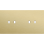 Niko 227-57802 Tweevoudig afdekplaat, horizontaal 71 mm centerafstand, voor tweevoudige schakelfuncties Toggle alu gold brushed