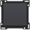 Niko 122-61105 Afwerkingsset voor enkelvoudige schakelaar of drukknop, Anthracite