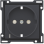 Niko 122-66908 Afwerkingsset voor stopcontact met randaarde, beschermings afsluiters en spannings aanduiding Anthracite coated