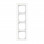Busch Jaeger 1724-280 Busch-Axcent Afdekraam 4-voudig Wit Glas
