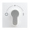 Busch-Jaeger 2557 SLPZ-914-101 Busch-balance SI Centraalplaat met opdruk Wit