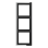 Jung GCR 2983 AN Afdekraam voor horizontale en verticale combinatie 3-voudig Glanzend Chroom