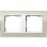 Gira 0212773 Event Clear Afdekraam 2-voudig Zand met overgangsafdekplaat Zuiver wit glanzend