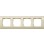 Gira 0214021 Afdekraam speciaal voor wandgootmontage viervoudig Creme wit glanzend