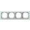 Gira 021451 Event Opaque Afdekraam 4-voudig Mint met overgangsafdekraam Aluminium