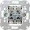 Gira 015500 Basiselement wipdrukcontact 10 AX 250 V~ wisseldrukcontact 2-voudig