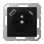 Jung A 1520 F-15 CA SWM Wandcontactdoos Frans/Belgisch systeem en USB-laadcontactdoos type C/A Grafietzwart mat (België)