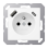 Jung A 1520 F-15 CA WWM Wandcontactdoos Frans/Belgisch systeem en USB-laadcontactdoos type C/A Sneeuwwit mat (België)