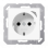 Jung HOME BT A 1521 SE WW Wandcontactdoos met randaarde Energy Alpine wit