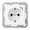 Jung HOME BT A 1521 SE WWM Wandcontactdoos met randaarde Energy Sneeuwwit mat