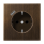 Jung LS ME 1520-18 C AT Wandcontactdoos en USB-laadcontactdoos type C Messing antiek