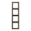 Jung ME 2984 C Afdekraam voor horizontale en verticale combinatie 4-voudig Messing Klassiek